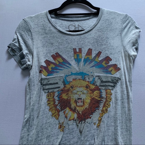 Chaser Tops - CHASER Van Halen Tour vintage burnout T XXS